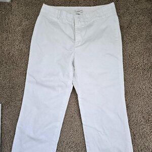 Banana Republic Harrison Pants — White • Size 10 (Discontinued Style)